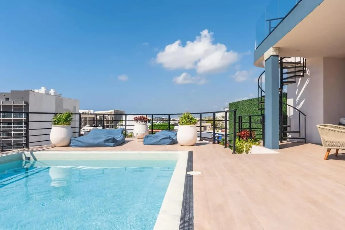 Luxury 1Br, 200M From The Beach Rooftop Ocean View Playa del Carmen